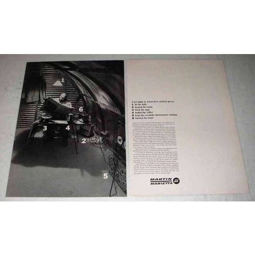 1962 Martin Marietta Ad - Antarctica Nuclear Power