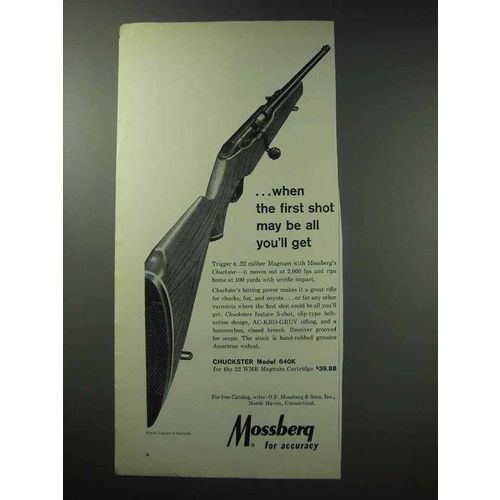 1964 Mossberg Chuckster Model 640K Rifle Ad