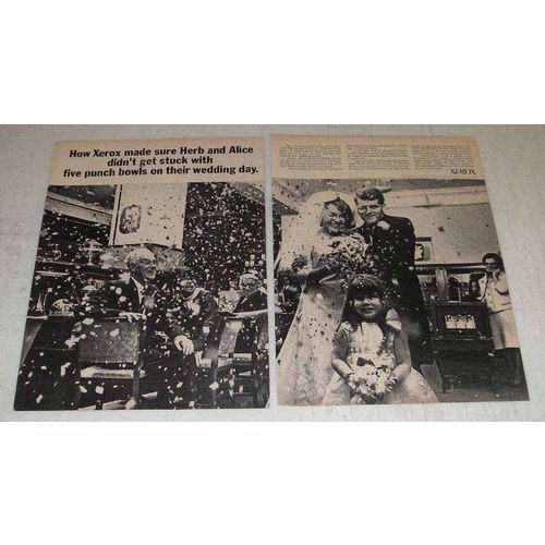 1966 Xerox Copiers Ad - On Their Wedding Day