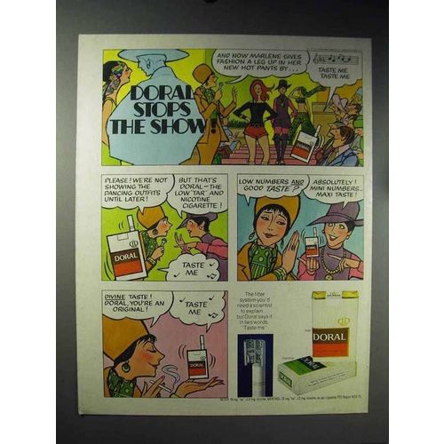 1971 Doral Cigarettes Ad - Doral Stops the Show