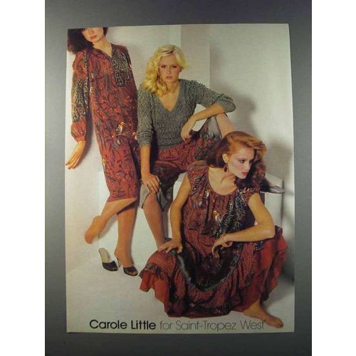 1981 Carole Little for Saint-Tropez West Fashion Ad