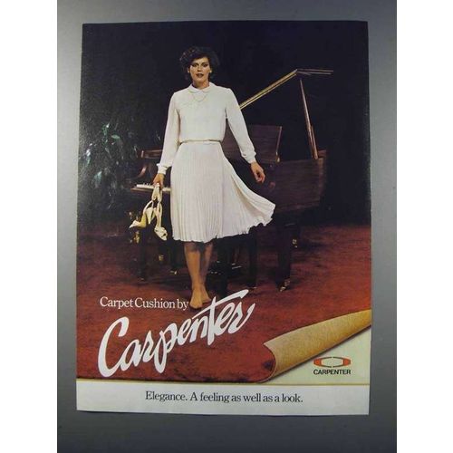1981 Carpenter Carpet Cushion Ad - Elegance