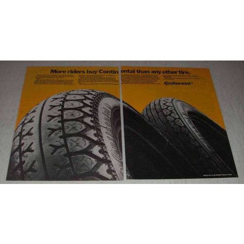 1981 Continental ContiTwins Tires Ad - More Riders