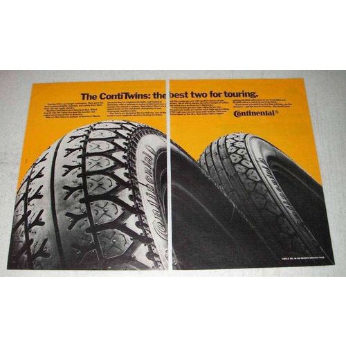 1981 Continental ContiTwins Tires Ad - Best for Touring