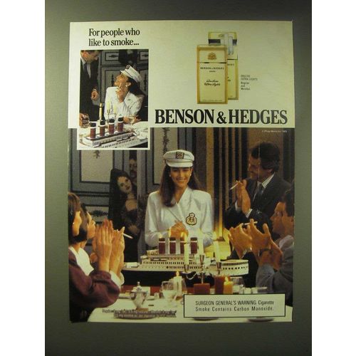 1989 Benson & Hedges Cigarettes Ad