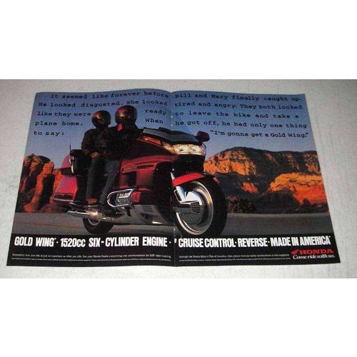 1993 Honda Gold Wing Motorcycle Ad - Seemed Forever