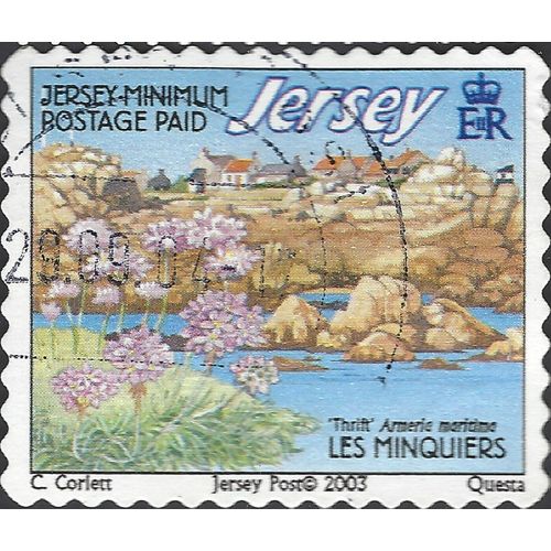 JERSEY, Thrift, Les Minquiers, blue 2003, Jersey rate, #3