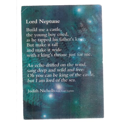 Lord Neptune...POSTCARD POETRY unused vintage postcard AT YOUR LIBRARY (a) =