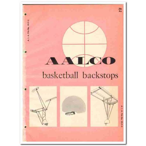 AALCO MFG COMPANY 1964 Basketball backstops equipment vintage catalog