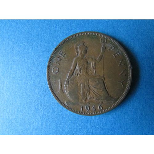 1946 GEORGE VI ONE PENNY FREE POST. J
