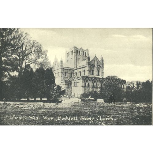 Vintage GB PC - South West View, Buckfast Abbey Church, Devon