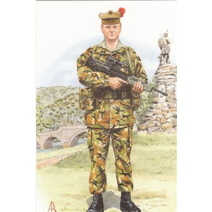 Lance Corporal The Black Watch Royal Highland Regiment 1997 Uniform Card U12175