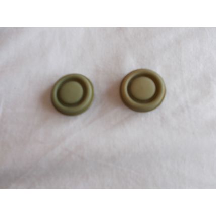 BUTTONS X 2 GREENISH SOLD AS SHOWN (10/05) SHANK