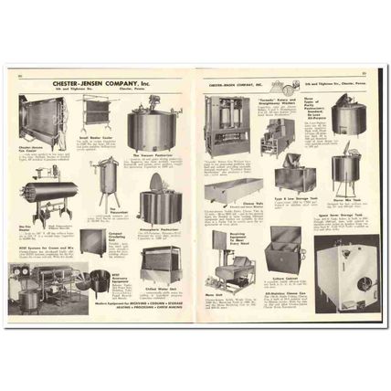 Chester-Jensen Company 1956 vintage dairy catalog cheese equipment
