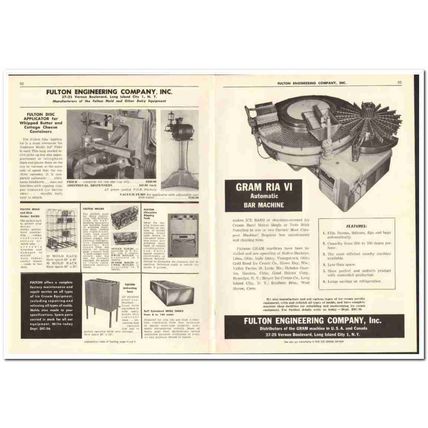 Fulton Engineering Company 1956 vintage dairy catalog molds tanks pump