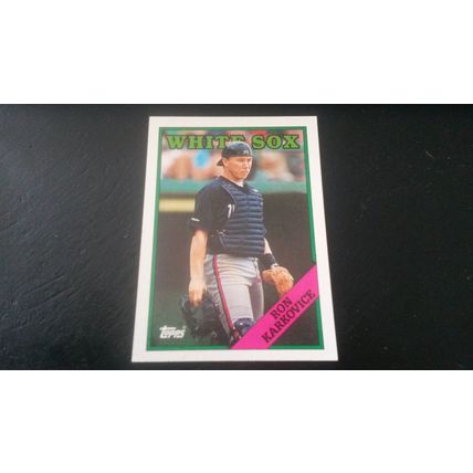 1988 Topps Card # 086 Ron Karkovice Excellent-Mint (6) Chicago White Sox