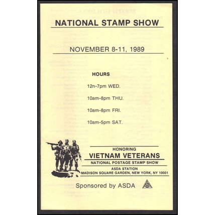 Booklet Program 1076 New York Colisuem National Stamp Show Box0225