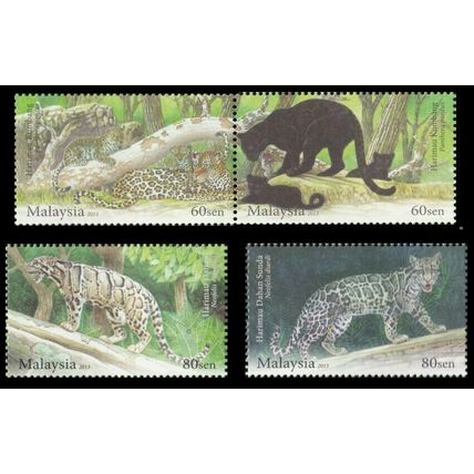 Endangered Big Cats Malaysia 2013 Tiger Leopard Wildlife (stamp) MNH