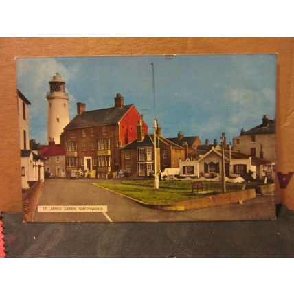 ST. JAMES'S GREEN, SOUTHWOLD. used vintage postcard by Harvey Barton 1967 pm