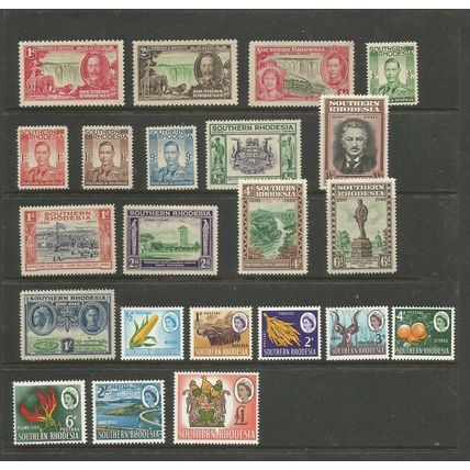 Southern Rhodesia A Selection Of Mounted Mint Stamps