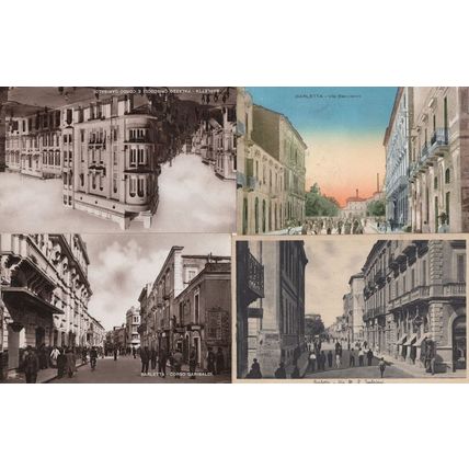Barletta Baccarini Early Colour & Real Photo 4x Italian Postcard s