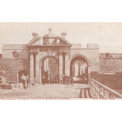 King James Gate Portsmouth Antique Postcard