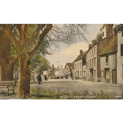 Bilton Green Rugby Bicycles Cycles Old Postcard