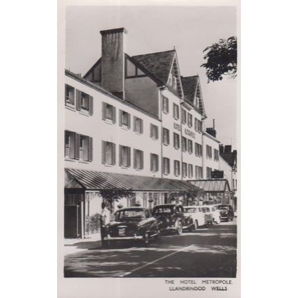 Chauffer Driver at the Hotel Metropole Llandudno Wells Welsh Real Photo Postcard