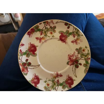 Saucer Decorated With Roses