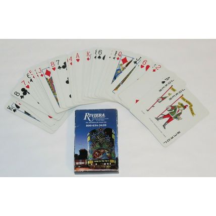 Two Vintage Las Vegas Riviera Hotel & Casino Boxed Playing Card Decks