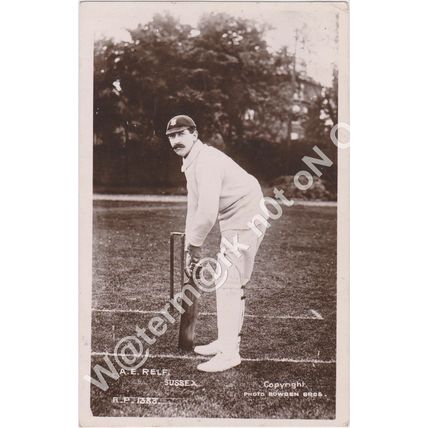 RP Albert Relf England & Sussex Cricket Rival Photo Series c1906