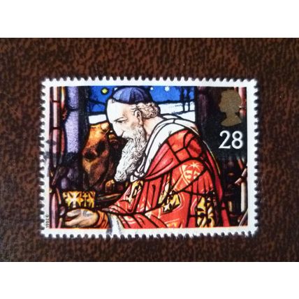 1992 GB Christmas King with Gold 28p fine used stamp SG 1636 Leatherhead