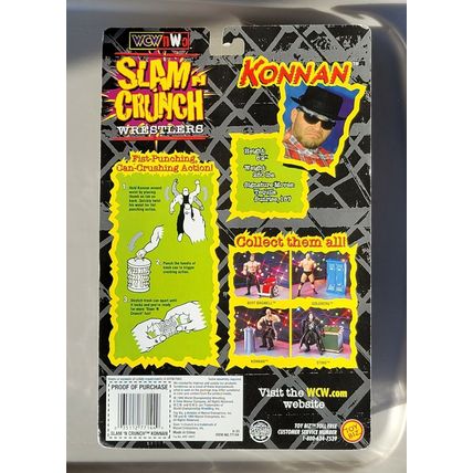 wcw wwf ljn wrestling superstars slam n crunch konnan wrestling figure