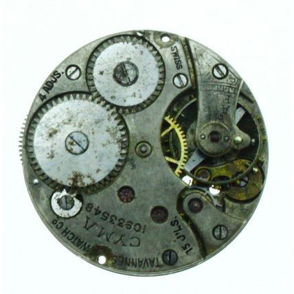 Cyma Tavannes Used Vintage Swiss Watch Movement For Parts Repair Varieties