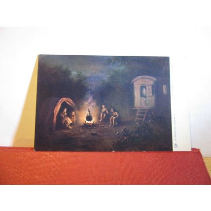 A GYPSY ENCAMPMENT by Alfred Armitage unused postcard by Tuck. 'Oilette' art =