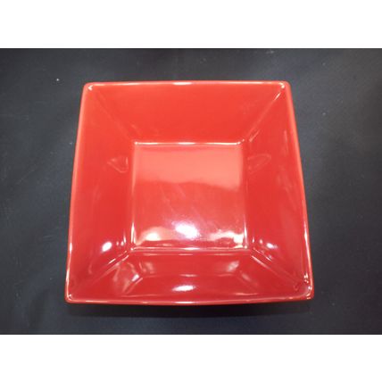 Set 6 10 Strawberry Street Red 7 1/4" Square Salad Soup Bowls Plate Oven Safe