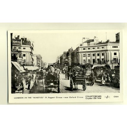 pp1343 - London - Regents Circus Now Oxford Circus - Pamlin postcard