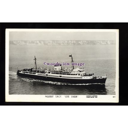 f1357 - French SNCF Ferry - Cote D'Azur - postcard