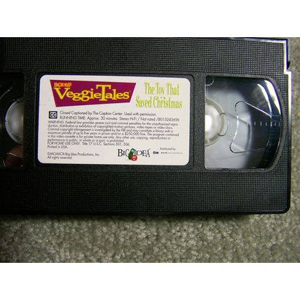 VeggieTales - The Toy That Saved Christmas - VHS cassette