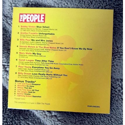 Unforgettable (The Love Collection) : Promotional CD from the Sunday People