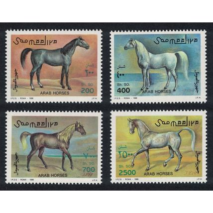 Somalia Arabian Horses 4v 1996 MNH MI#588-591