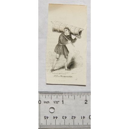 1860s engraving - A water-carrier