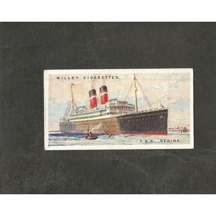 Wills Merchant Ships of the World 1924 #50 TSS Regina White Star Line