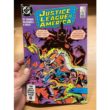 DC COMICS JUSTICE LEAGUE OF AMERICA #252 JULY 1986 (VFN) COMIC (LL)