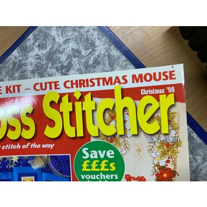 12 x 1998 CROSS STITCHER MAGAZINES IN NEEDLECRAFT BINDER (P14)