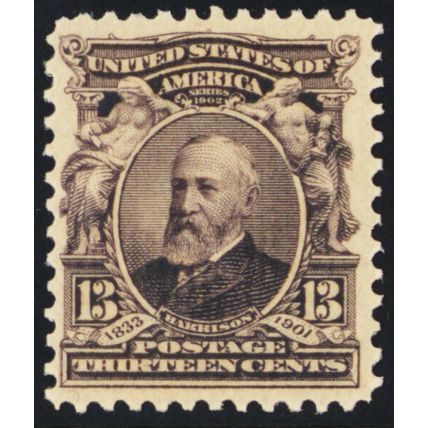308, Mint FVF NH 13¢ - Fresh Stamp! - Stuart Katz