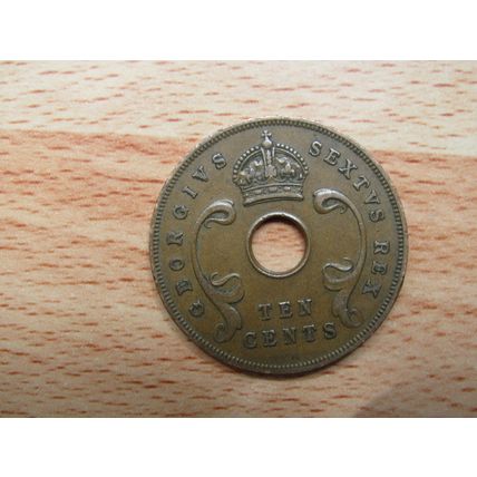 East Africa 1952 10 Cent Coin