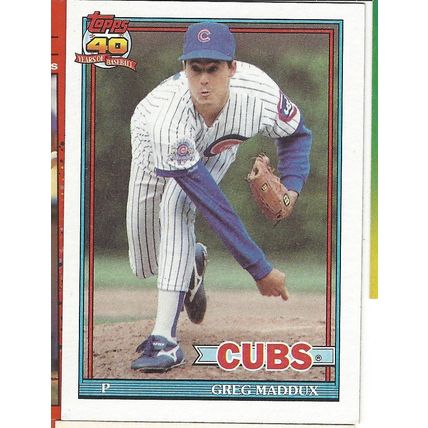1991 TOPPS GREG MADDUX #35