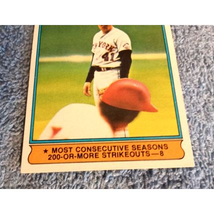Topps 1976 #5 Tom Seaver New York Mets Pitcher 5.0 Excellent Or Better Condition