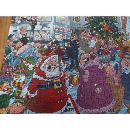 WASGIJ JIGSAW PUZZLE 1000 PIECES CHRISTMAS 2 PUZZLES SANTA DASH NUMBER 19